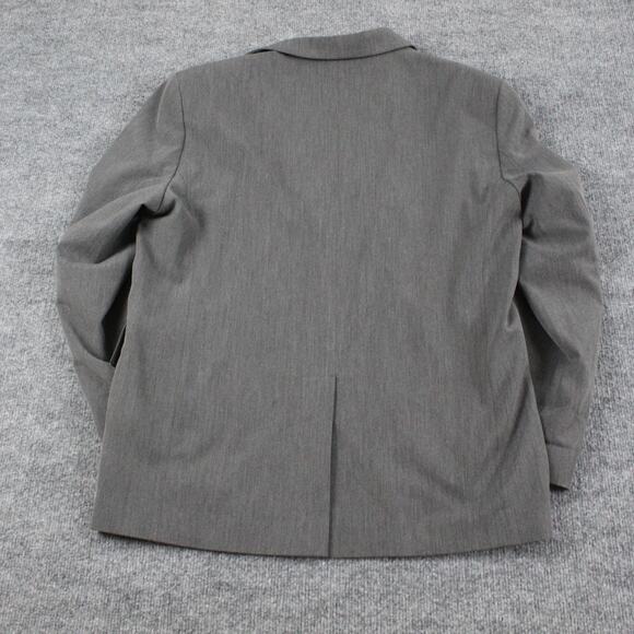 Djerf Avenue Blazer Women Small Forever Grey Two Button Oversized Academia Work - Picture 12 of 16